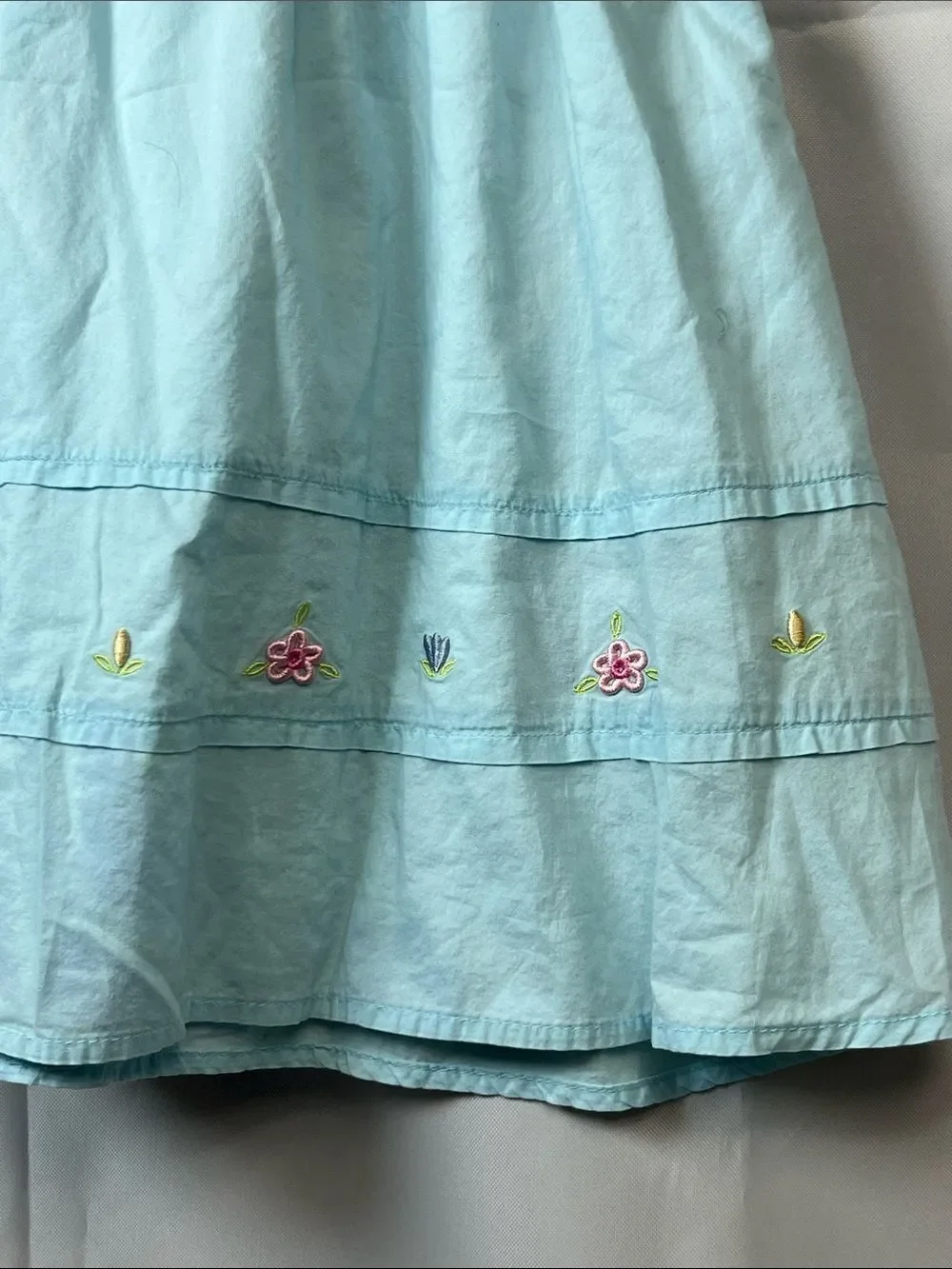 Baby Togs blue smocked embroidered cotton dress size 2T